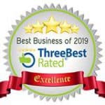 Three Best Rated Best of Business of 2019 award